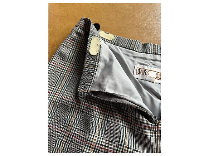 Terno DAKS Signature padrão Prince de Galles Vermelho Multicor Verde Cinza Fora de branco Cinza antracite - vista 13