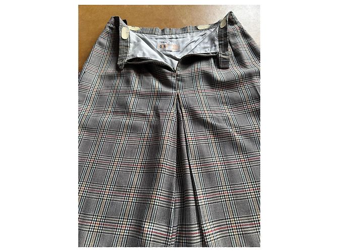 Terno DAKS Signature padrão Prince de Galles Vermelho Multicor Verde Cinza Fora de branco Cinza antracite - vista 14