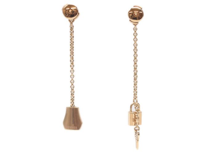 Orecchini Kelly Clochette di Hermès in oro rosa D'oro - vista 2