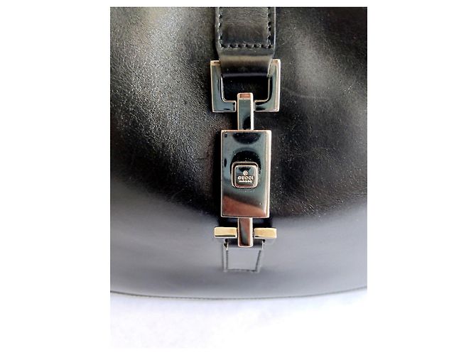 Gucci Jackie Borsa a tracolla in pelle nera Nero - vista 7
