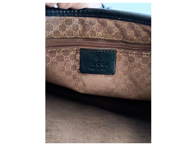 Gucci Jackie Borsa a tracolla in pelle nera Nero - vista 9