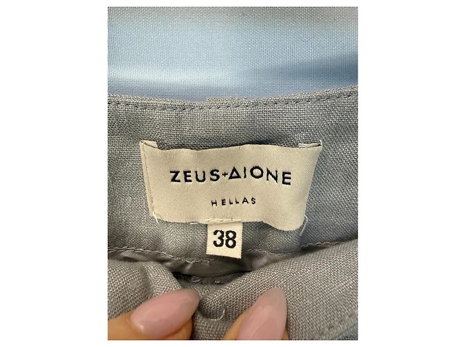 Autre Marque ZEUS+DIONE Short de lin Dionysus Cinza - vista 2