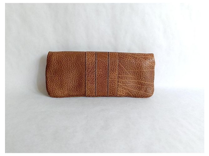 Gucci Bamboo Pochette in pelle marrone - vista 2
