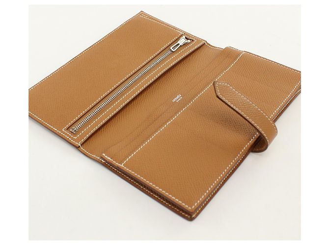 Hermès Cartera larga de cuero Epsom dorado Hermes - vista 3