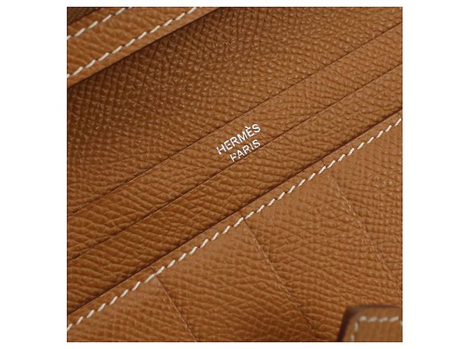 Hermès Cartera larga de cuero Epsom dorado Hermes - vista 7