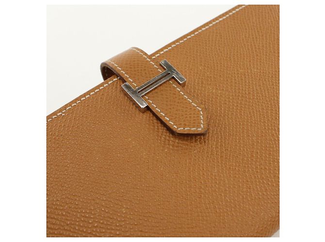 Hermès Cartera larga de cuero Epsom dorado Hermes - vista 9