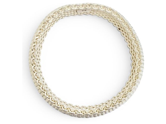Tiffany & Co Bracciale rigido a maglia Tiffany Somerset 925 Argento - vista 3