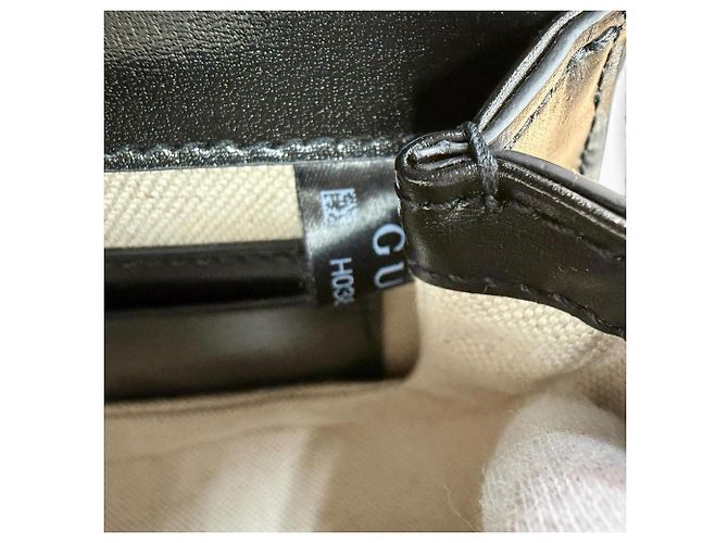 Mini borsa Gucci Bamboo 1947 Nero - vista 13