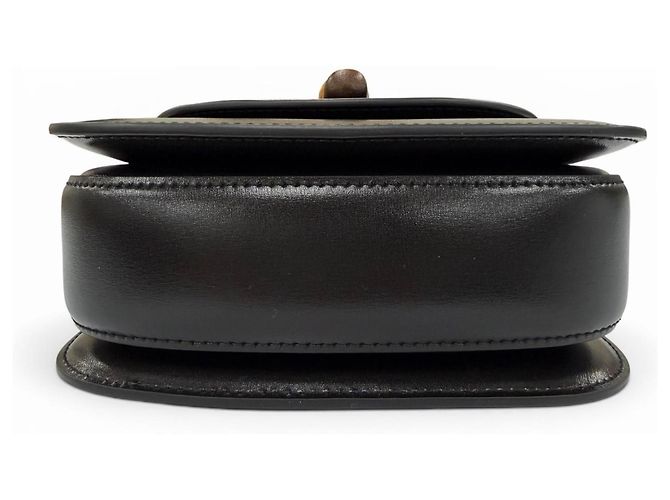 Mini borsa Gucci Bamboo 1947 Nero - vista 3