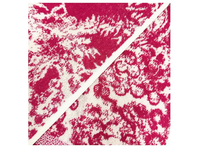 Serviette de bain en coton bordeaux Christian Dior - vue 3