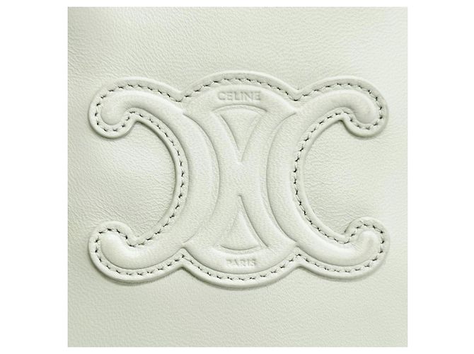 Céline Pochette per cellulare in pelle Triomphe Celine Verde chiaro - vista 10