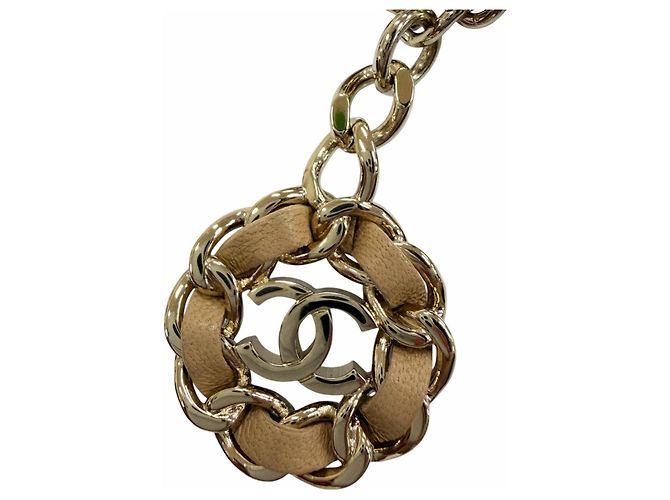 Timeless Tarjetero de piel de cordero beige Chanel - vista 6
