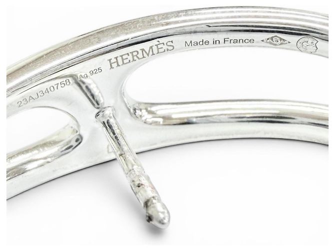 Hermès Pendientes Hermes Chaine d'Ancre Punk Stud Plata - vista 6