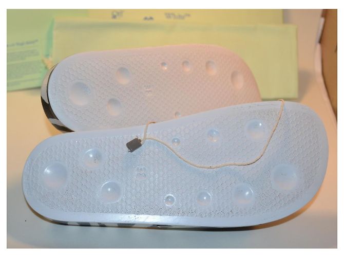 Off White Off-White Pool Slides Zebra-Print Schwarz Weiß Zebra-druck - Ansicht 5