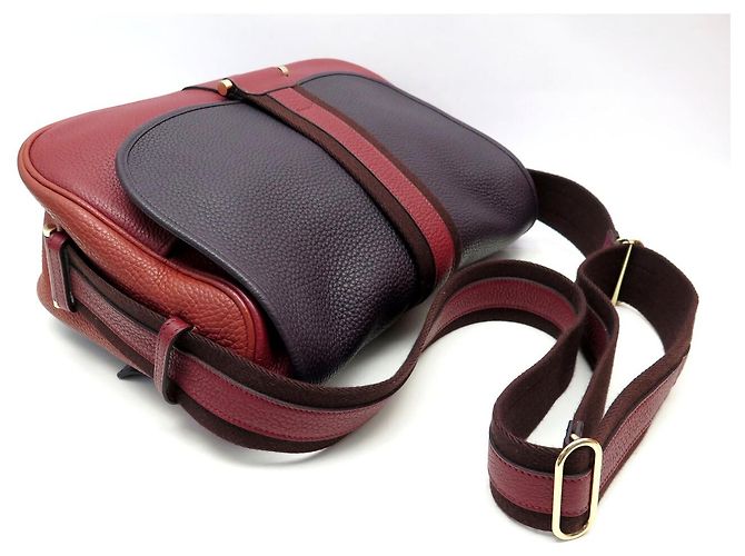 Hermès BORSACCIA MESSENGER HERMES BOURLINGUE ARLEQUIN H068672CP PELLE CLEMENCE - vista 4