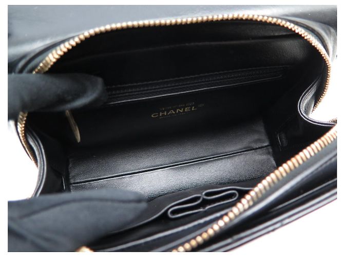 NUOVA BORSA CHANEL FLAP BAG PARIS HAMBURG CHEVRON A SPALLA HANDBAG Nero - vista 8