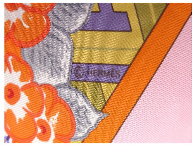 Hermès NUOVO FULLETTO DI SETA HERMES BALLADE DE HEIAN CARRE 90 BLUE DE HIDAKA - vista 9