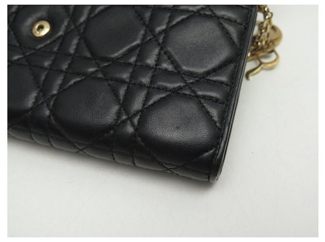 BORSA PORTAFOGLIO CHRISTIAN DIOR LADY CROISIERE WOC A SPALLA Nero - vista 14