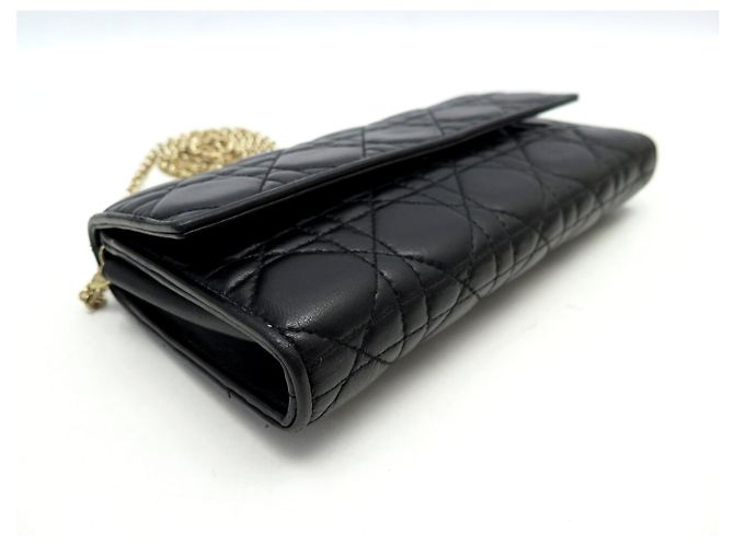 BORSA PORTAFOGLIO CHRISTIAN DIOR LADY CROISIERE WOC A SPALLA Nero - vista 3