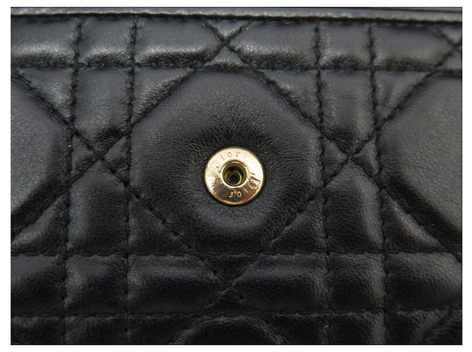 BORSA PORTAFOGLIO CHRISTIAN DIOR LADY CROISIERE WOC A SPALLA Nero - vista 9