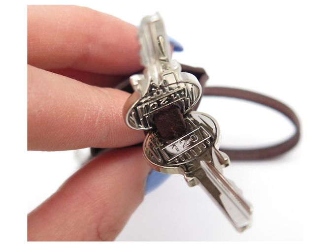 Hermès NEW SET HERMES PADLOCK + ZIPPER PULL WITH BELL KEY FOR KELLY BAG Brown - view 3