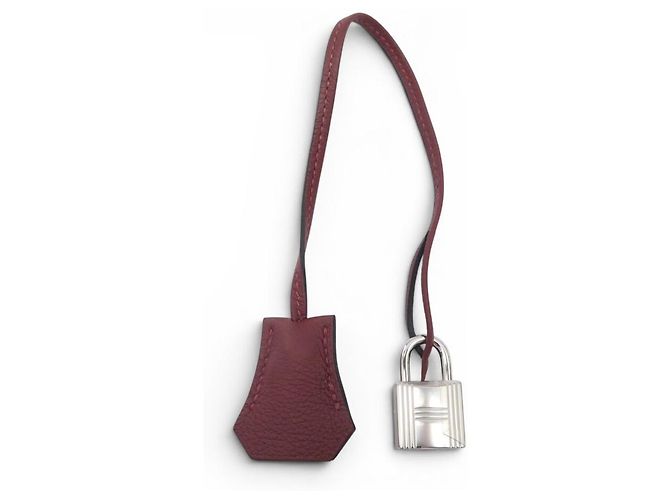 Hermès NEUES SET HERMES SCHLOSS + REISSVERSCHAUSLUS MIT GLÖCKCHEN FÜR KELLY TASCHE Rot - Ansicht 2