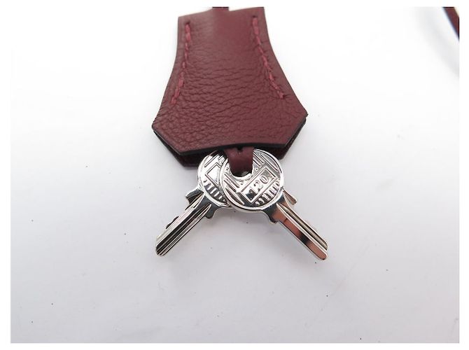 Hermès NEUES SET HERMES SCHLOSS + REISSVERSCHAUSLUS MIT GLÖCKCHEN FÜR KELLY TASCHE Rot - Ansicht 3