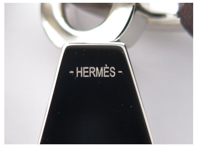 Hermès NUOVA TRACCELLA HERMES PER BORSA KELLY IN PELLE EPSON MARRONE - vista 4