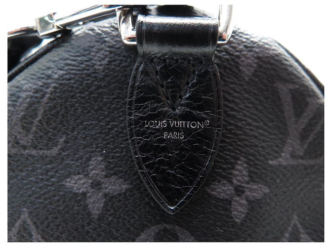 NUOVA BORSA LOUIS VUITTON SPEEDY SOFT 30 MONOGRAM ECLIPSE CANVAS M15102 Grigio antracite - vista 10