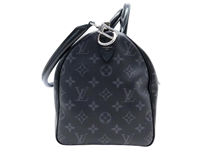 NUOVA BORSA LOUIS VUITTON SPEEDY SOFT 30 MONOGRAM ECLIPSE CANVAS M15102 Grigio antracite - vista 3