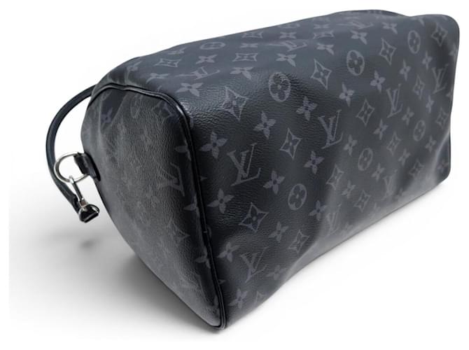 NUOVA BORSA LOUIS VUITTON SPEEDY SOFT 30 MONOGRAM ECLIPSE CANVAS M15102 Grigio antracite - vista 5