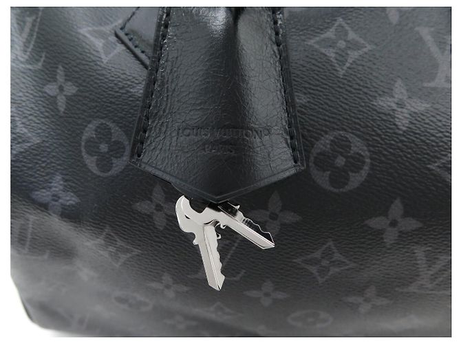NUOVA BORSA LOUIS VUITTON SPEEDY SOFT 30 MONOGRAM ECLIPSE CANVAS M15102 Grigio antracite - vista 9