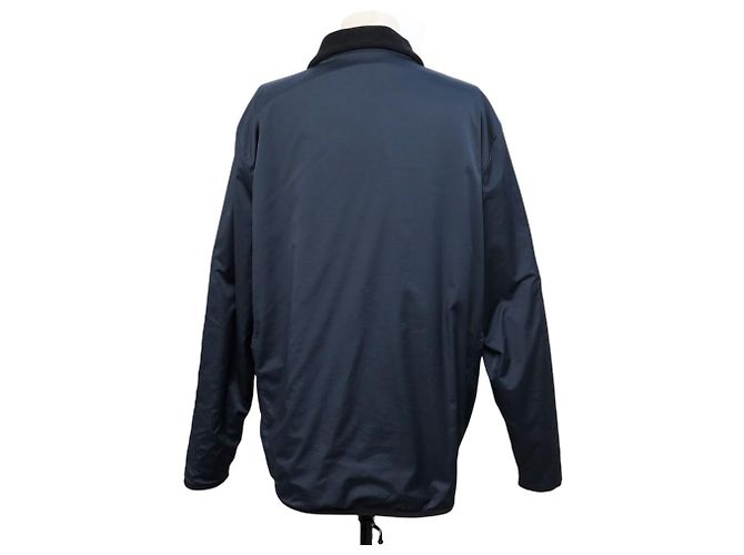 Hermès NUOVA GIACCA HERMES BLOUSON XXL 50 PILE BLU NOTTE NEW BLUE JACKET VEST - vista 3
