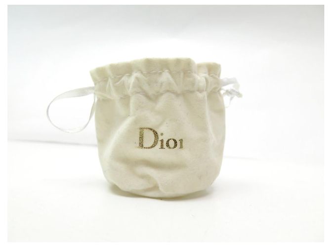 ORECCHINI DIOR LOGO CDEN IN METALLO ARGENTATO E STRASS + SACCHETTO Argento - vista 11