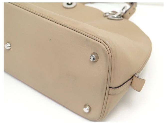 BORSA A SPALLA CHRISTIAN DIOR DIORISSIMO GM PELLE BEIGE HANDBAG - vista 19