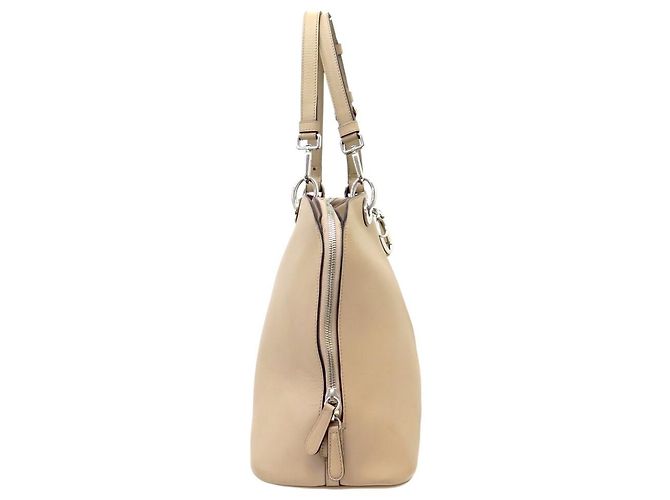 BORSA A SPALLA CHRISTIAN DIOR DIORISSIMO GM PELLE BEIGE HANDBAG - vista 3