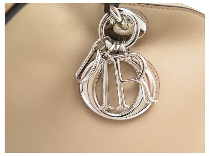 BORSA A SPALLA CHRISTIAN DIOR DIORISSIMO GM PELLE BEIGE HANDBAG - vista 8