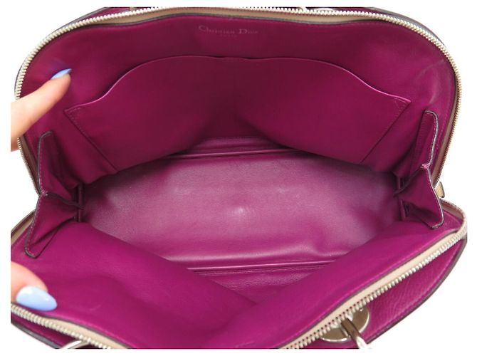 BORSA A SPALLA CHRISTIAN DIOR DIORISSIMO GM PELLE BEIGE HANDBAG - vista 9
