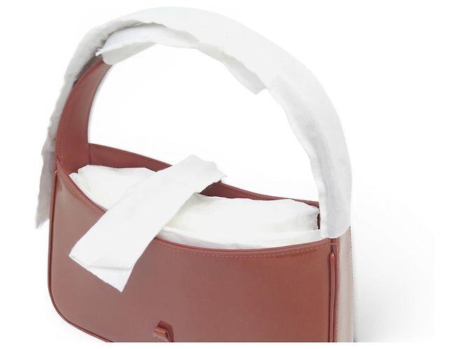 NUEVO BOLSO SAINT LAURENT LE 5 À 7 657228 CUERO PINTADO BRICK HOBO BAG Roja - vista 11