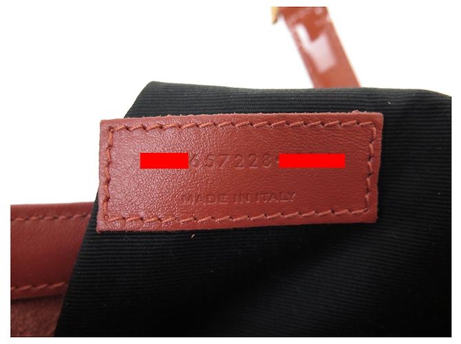 NUEVO BOLSO SAINT LAURENT LE 5 À 7 657228 CUERO PINTADO BRICK HOBO BAG Roja - vista 14