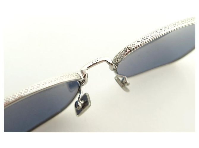 NUEVAS GAFAS DE SOL DIOR CD DIAMOND S4U F2B4 EN ACERO + ESTUCHE Plata - vista 10