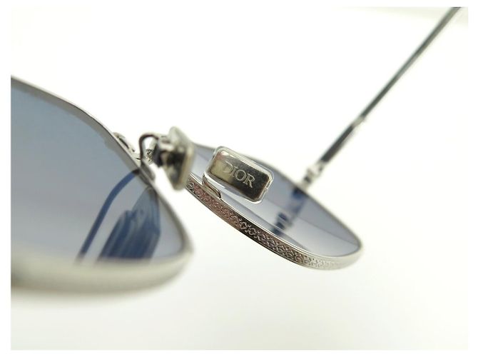 NUEVAS GAFAS DE SOL DIOR CD DIAMOND S4U F2B4 EN ACERO + ESTUCHE Plata - vista 9