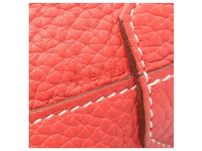Hermès Bolso Tote de Cuero Reversible Hermes Double Sens 45 Rosa - vista 5