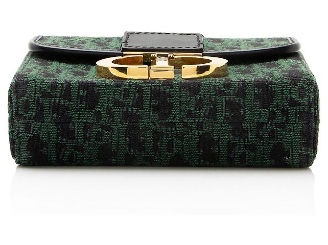 Bolso de hombro Dior Oblique 30 Montaigne Box Azul - vista 4