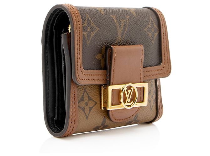 Louis Vuitton Reverse Monogram Dauphine Compact Wallet Braun - Ansicht 2
