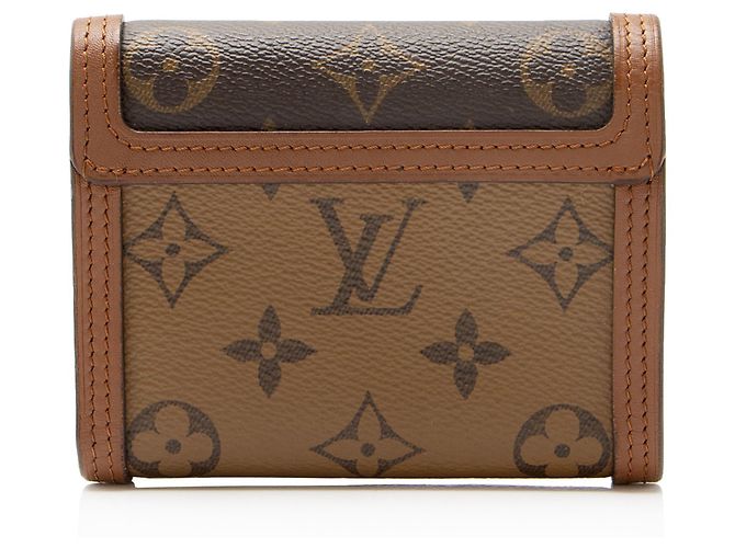 Louis Vuitton Reverse Monogram Dauphine Compact Wallet Braun - Ansicht 3