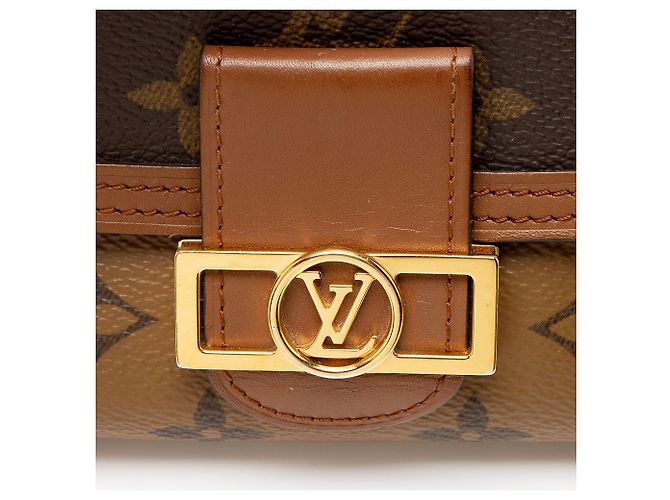 Louis Vuitton Reverse Monogram Dauphine Compact Wallet Braun - Ansicht 7