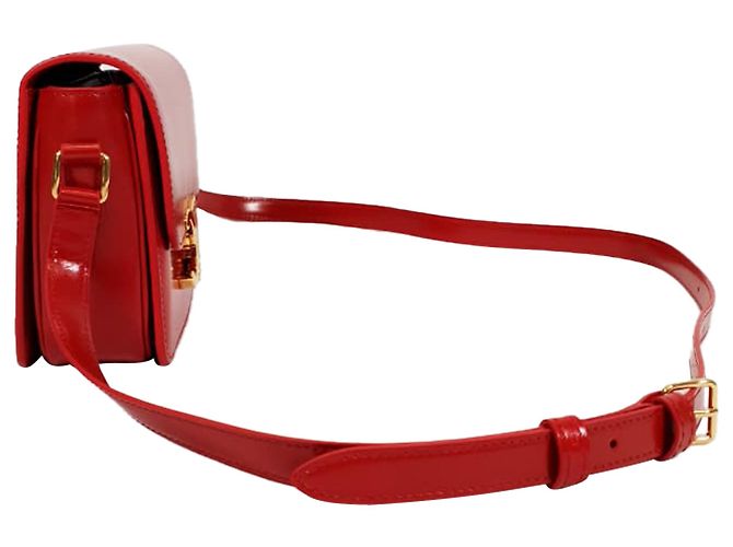 Céline Borsa Celine Classique Triomphe in pelle rossa Rosso - vista 2