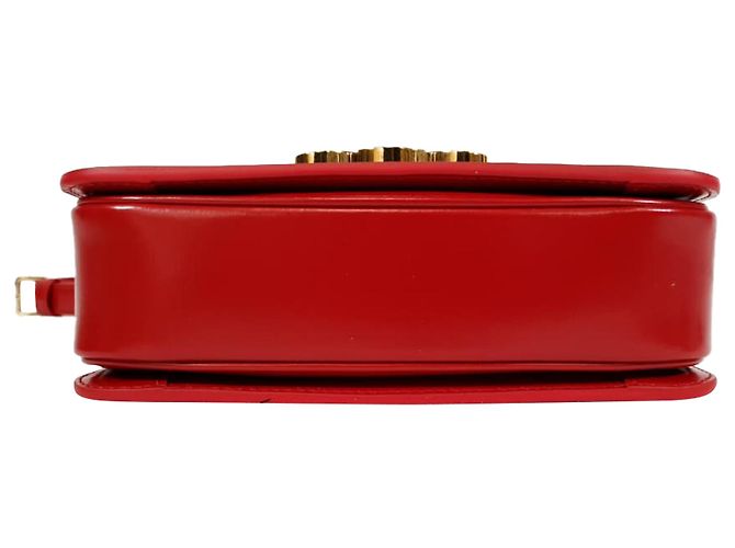 Céline Borsa Celine Classique Triomphe in pelle rossa Rosso - vista 5