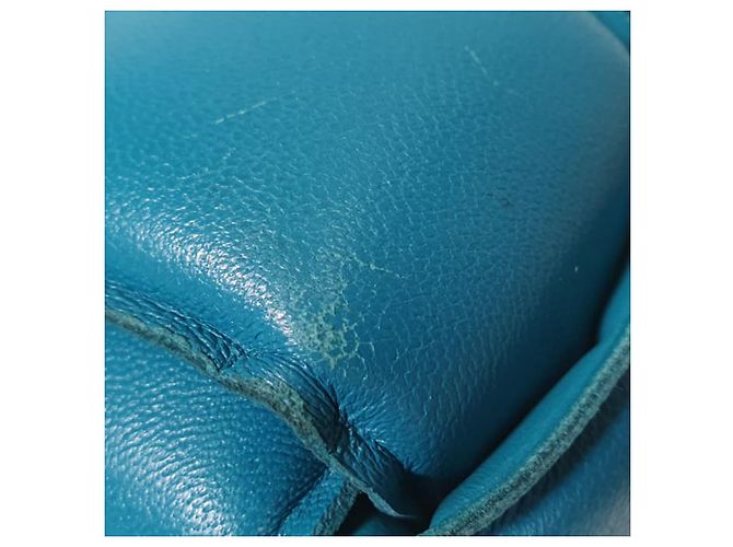 Borsa a tracolla Padded Cassette in pelle di agnello blu Bottega Veneta - vista 13